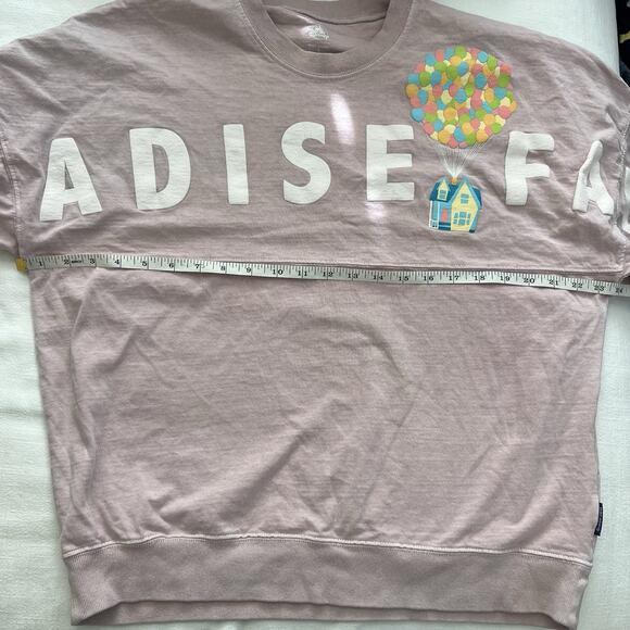 Disney Women’s Up Paradise Falls Spirit Jersey Long Sleeve Shirt Size S Pink - Picture 9 of 12